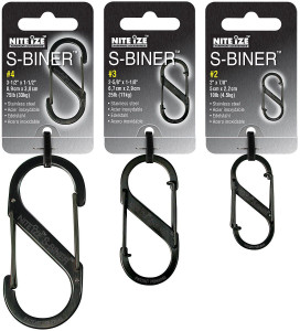 Nite Ize S-Biner | 3 Pack | Black Nite Ize S-Biner | 3 Pack | Black