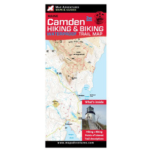 Map Adventures | Camden Maine Waterproof Trail Map Map Adventures | Camden Maine Waterproof Trail Map
