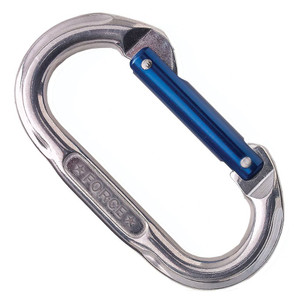 Smc Force Oval Carabiner | Bright With Blue Gate Smc Force Oval Carabiner | Bright With Blue Gate