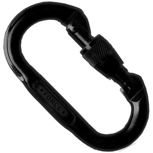 Smc Force Oval Screw Gate | Black Smc Force Oval Screw Gate | Black
