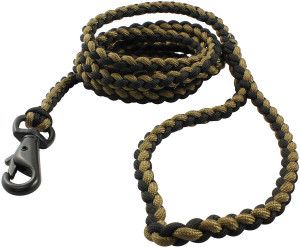 Bison Survival Dog Lead | 6 Feet Coyote/Black Bison Survival Dog Lead | 6 Feet Coyote/Black