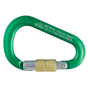 Stubai Hms Anodized Screw Gate | Green