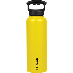 Fifty/Fifty 40Oz Vaccum Insulated With 3 Finger Grip Cap | Yellow Fifty/Fifty 40Oz Vaccum Insulated With 3 Finger Grip Cap | Yellow