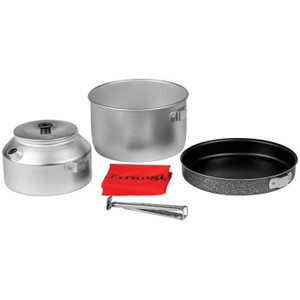 Trangia Camping Set 2L Sauce Pan | .9L Kettle | Non Stick Frying Pan Trangia Camping Set 2L Sauce Pan | .9L Kettle | Non Stick Frying Pan