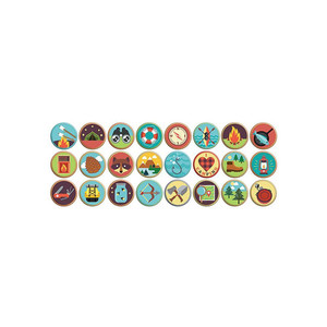 Gibbs Smith Let'S Go Camping Buttons | 120 Count Gibbs Smith Let'S Go Camping Buttons | 120 Count