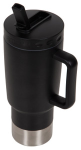FIFTY/FIFTY  STRAW LID MUG MATTE BLACK | 30 OZ