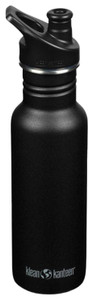 KLEAN KANTEEN  CLASSIC 18 OZ | BLACK W/ SPORT CAP