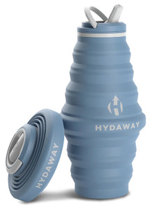 HYDAWAY  COLLAPSIBLE WATER BOTTLE | BLUE ICE | 25 OZ