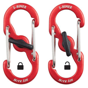 NITE IZE  KEYRING LOCKER S-BINER ALUMINUM