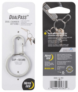 NITE IZE DUALPASS DUAL CHAMBER KEY RING