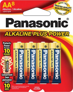 PANASONIC ALKALINE PLUS POWER AA 8-PK