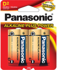 PANASONIC ALKALINE PLUS POWER D 2-PK