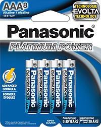 PANASONIC PLATINUM POWER AAA 8-PK