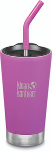 KLEAN KANTEEN  INSULATED TUMBLER | 16 OZ BERRY BRIGHT W/ STRAW LID