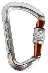 SINGING ROCK  VIA FERRATA SPRING LOCK ANODIZED CARABINER
