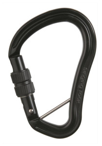 SINGING ROCK  HECTOR TRIPLE LOCK BC HMS 3AL CARABINER BLACK WITH CAPTIVE BAR