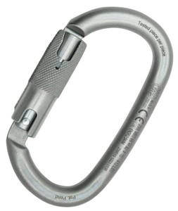 Kong Ovalone Carbon Steel Rise Lock Carabiner | Lunar White