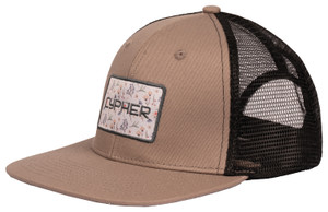 CYPHER  BE BRAVE MID-CROWN TRUCKER HAT | GRAY/BLUE