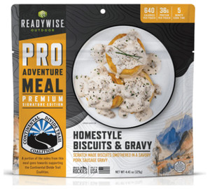 READYWISE  OUTDOOR PRO MEAL HOMESTYLE BISCUITS AND GRAVY WITH SAUSAGE