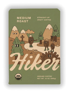 HIKER  CRAFT COFFEE MEDIUM ROAST | 12 OZ BAG GROUND