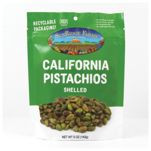 SUNRIDGE FARMS  PISTACHIOS CALIFORNIA SHELLED | 5 OZ