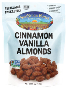 SUNRIDGE FARMS VANILLA CINNAMON ALMONDS 6 OZ