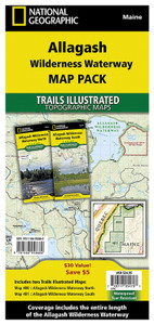 NATIONAL GEOGRAPHIC  ALLAGASH WILDERNESS WATERWAY MAP PACK BUNDLE