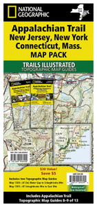 APPALACHIAN TRAIL NJ, NY, CT, MA MAP PACK