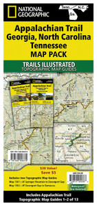APPALACHIAN TRAIL GA, NC, TN MAP PACK