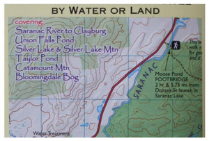ADK PADDLERS MAP SARANAC RIVER