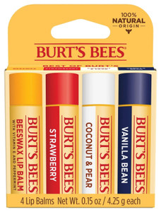 BURT'S BEES  LIP BALM BEST OF BURT'S BLISTER | 4 PACK