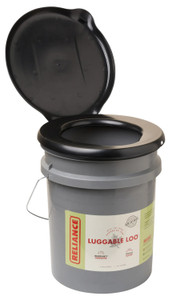 RELIANCE  LUGGABLE LOO PORTABLE TOILET METAL HANDLE BULK