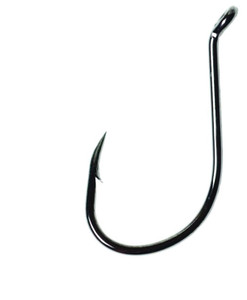 EAGLE CLAW LAZER OCTOPUS LONG SHANK OFFSET BLACK SIZE 1
