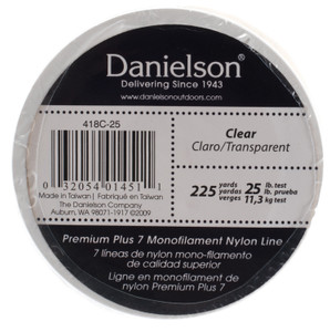 DANIELSON NYLON MONOFILAMENT CLEAR 25LB
