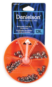 DANIELSON SINKER SELECTOR SPLIT SHOT 124-PC