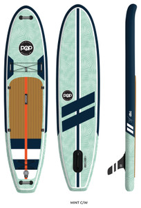 POP PADDLEBOARDS  YACHT HOPPER SUP | MINT/TEAK/BLUE | 11'0