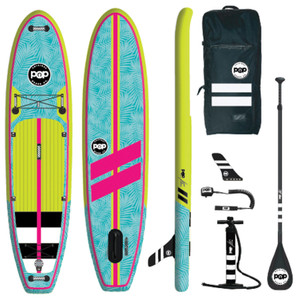 POP PADDLEBOARDS  YACHT HOPPER SUP | TURQOISE/NEON/PINK | 11'0