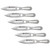 Smith & Wesson Bullseye 8" Throwing Knives (6-pack)