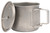 OLICAMP  SPACE SAVER MUG WITH LID | TITANIUM | 550 ML