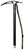 SINGING ROCK MERLIN ICE AXE 65CM BLACK