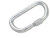 Stubai Asym Oval 30kn Steel Screwgate Carabiner With Easylock