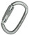 Kong Ovalone Carbon Steel Rise Lock Carabiner | Lunar White