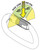 Kong Ovalone Carbon Steel Rise Lock Carabiner | Lunar White