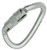 KONG  OVALONE DNA CARBON STEEL ANSI TRIPLE LOCK CARABINER | LUNAR WHITE