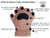 BEARHANDS TODDLER FUCHSIA