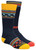 BRIDGEDALE  KID'S MERINO SKI SOCKS | 2 PACK | BLUE/YELLOW | MEDIUM
