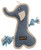 AUSSIE NATURALS  TUFF MUTT ELEPHANT DOG TOY