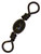 EAGLE CLAW BARREL SWIVEL BLACK SIZE 7