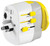 GO TRAVEL  WORLDWIDE ADAPTOR TWIN USB-A