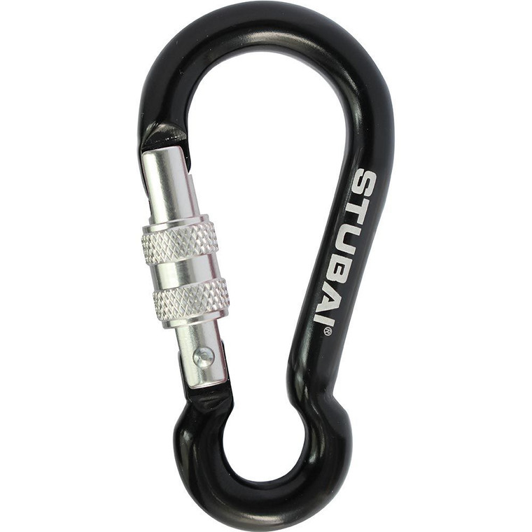 Stubai Minikarabiner Screw Gate | Black